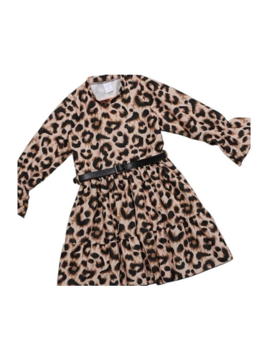 Occhiolino Children's Dress Brown