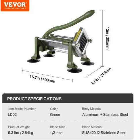 Vevor Stainless Steel Potato Cutter