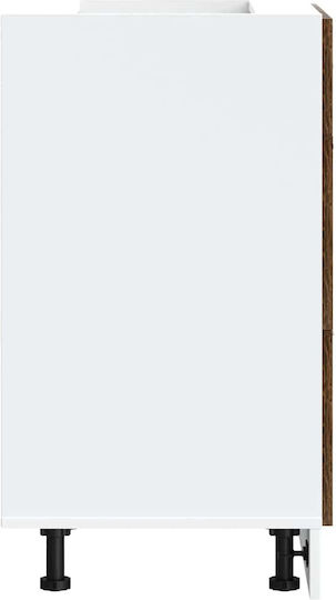 Comodă de Bucătărie de Podea Smoked Oak 60x46x81.5buc