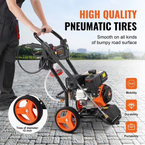 Vevor Pressure Washer Gasoline 210cc 7hp with Pressure 272bar