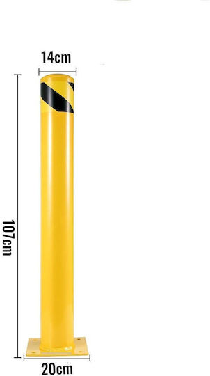 Vivatechnix Stâlp de semnalizare în Gri Culori 14cm x 107cm