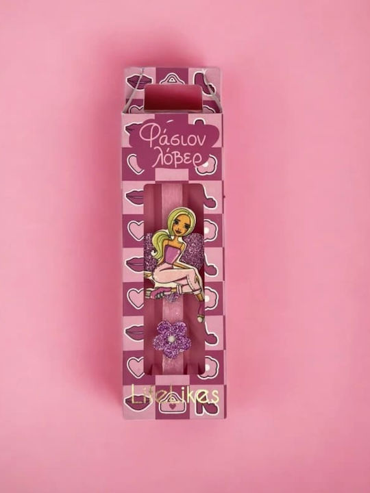 Easter Candle Round with Box 30cm Pink