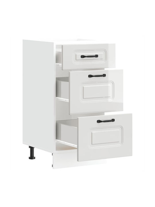 Kalmar Kitchen Floor Drawer Unit White 40x46x81.5pcs