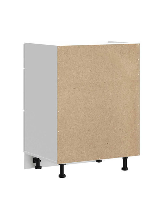 Kalmar Bodenstehende Küchenschublade Gray 60x46x81.5Stück