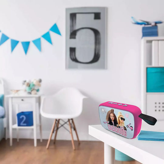 Lexibook Bluetooth Speaker with Radio and Battery Life up to 4 hours Barbie BT018BB