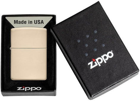 Zippo Αναπτήρας Φλόγας σε Μπεζ χρώμα