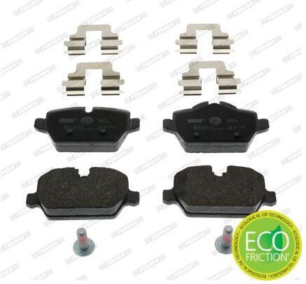 Ferodo Σετ Τακάκια Πίσω 4τμχ για BMW Σειρά 1 / Σειρά 3 E87-E90-E91