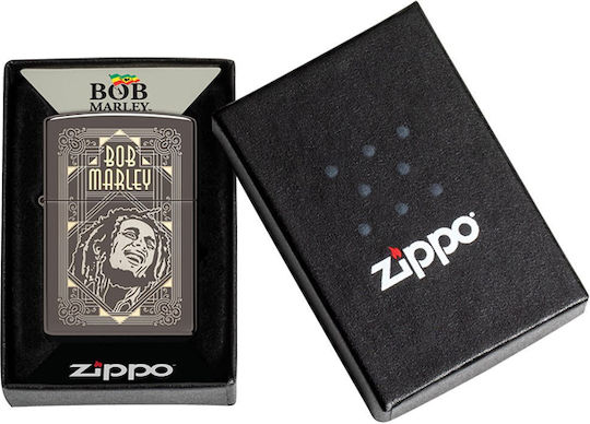 Zippo Bob Marley Windproof Flame Lighter in Gray Color