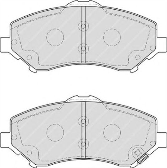 Ferodo Brake Pad Front 4pcs for Chrysler Grand Voyager Dodge Journey / Nitro Fiat Freemont Jeep Cherokee / Wrangler Volkswagen Routan