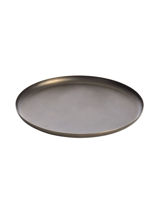 Inoxidabil Rotund Tavă de Servire în Culoare Argintiu 25x25cm XLBA16301-09R 1buc