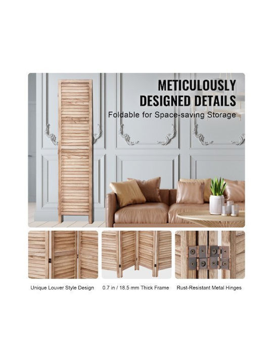 Vevor Διακοσμητικό Παραβάν Ξύλινο 325x170cm