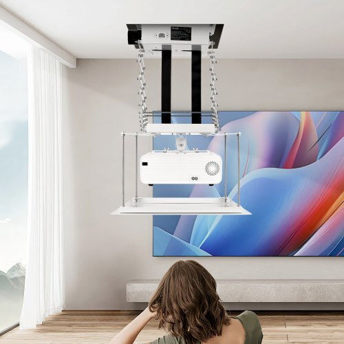 Vevor Βάση Projector Οροφής με Μέγιστο Φορτίο 15kg Λευκή