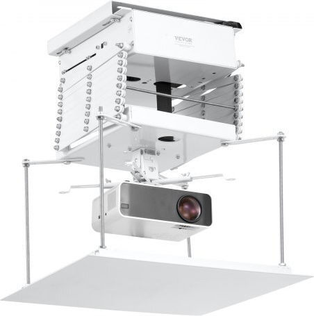 Vevor Βάση Projector Οροφής με Μέγιστο Φορτίο 15kg Λευκή