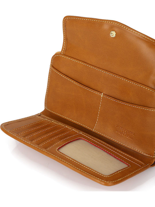Large Women's Wallet Classic Tabac Brown