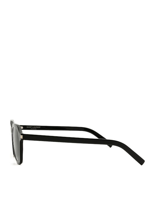 Ysl Unisex Sunglasses with Black Plastic Frame and Black Lens SL 715 001