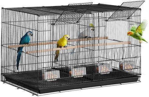 Vevor Bird Cage 76x46.5x46.5cm. Black