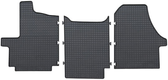 Petex Μπροστινά Πατάκια 2τμχ για Peugeot Boxer Fiat Ducato Citroen Jumper 2007 Μαύρα