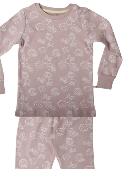 Biorganic Kids' Pajamas Winter Cotton Lilac
