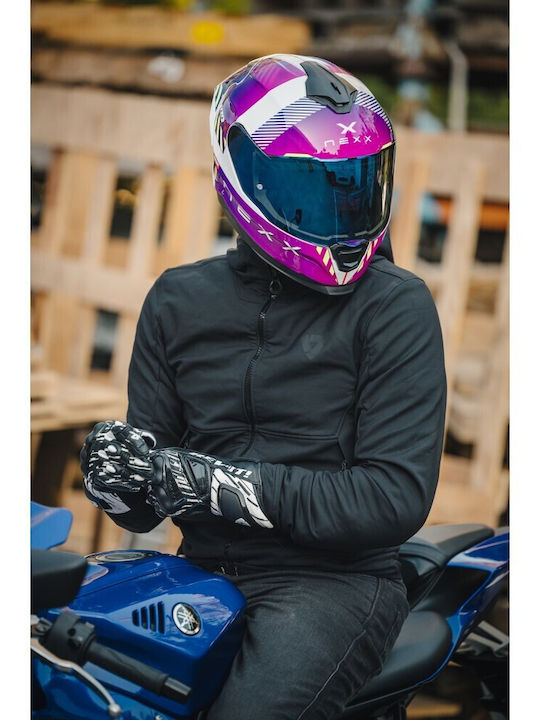 Nexx Y.100R Fade Purple / White Motorradhelm Volles Gesicht DOT / ECE 22.06 1575gr mit Pinlock