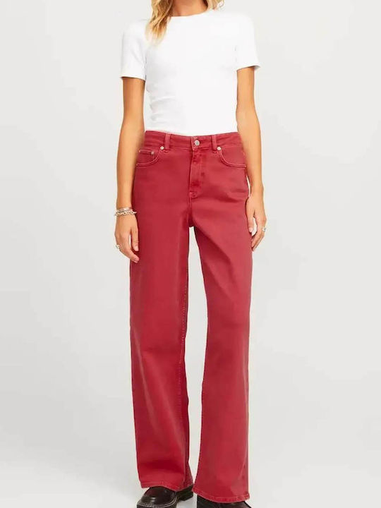 Γυναικείο Jean Παντελόνι σε Wide Γραμμή Racing Red