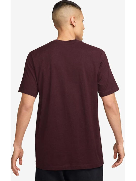 Just Do It Athletic T-shirt Burgundy
