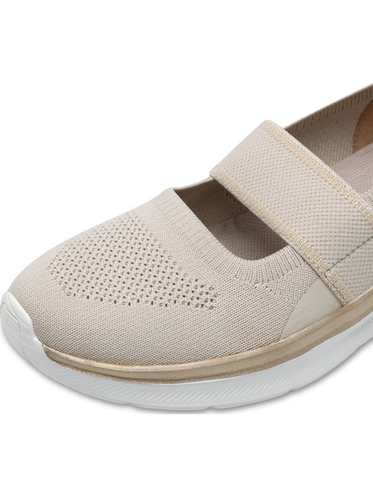 Anatomic Fabric Ballerinas Beige