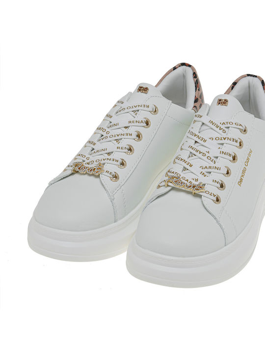 Γυναικεία Sneakers White Leopard Tan