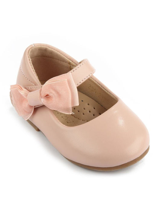 Fshoes Kids Ballerinas with Hoop & Loop Closure Pink