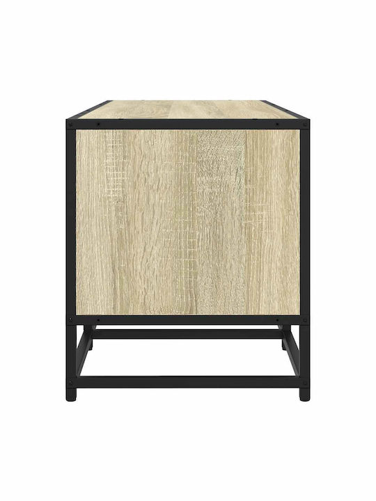 TV Stand Made of Metal and Wood Sonoma Oak M160xD35xH41cm