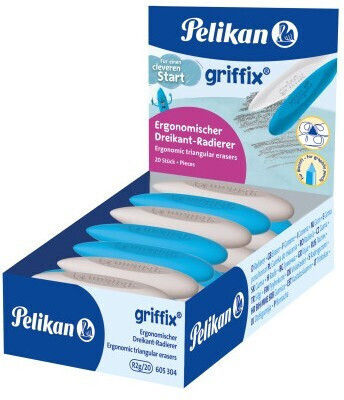 Griffix Eraser 2 Colors 605304 Pelikan 4012700605306 Nibs Blue