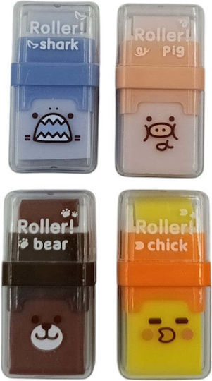 M&G Roller Eraser Animals 4 Designs 1 Piece