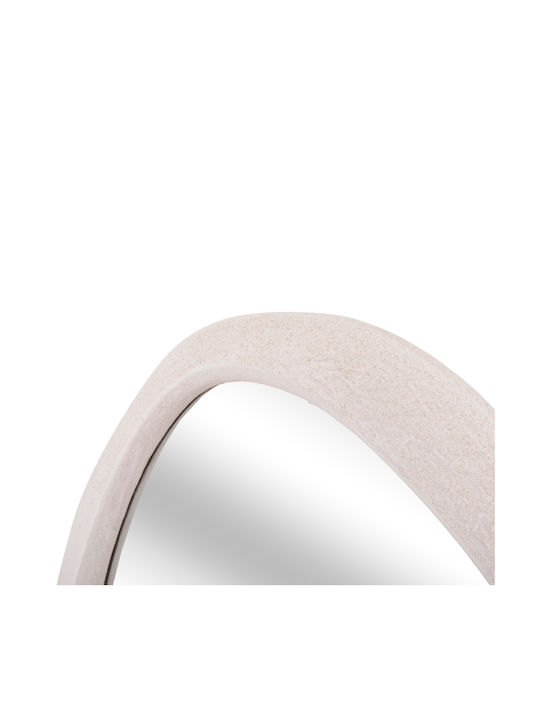 HomeMarkt Santorini Като Огледало за Стена с Бял Дърво Рамка 60x48см 1бр