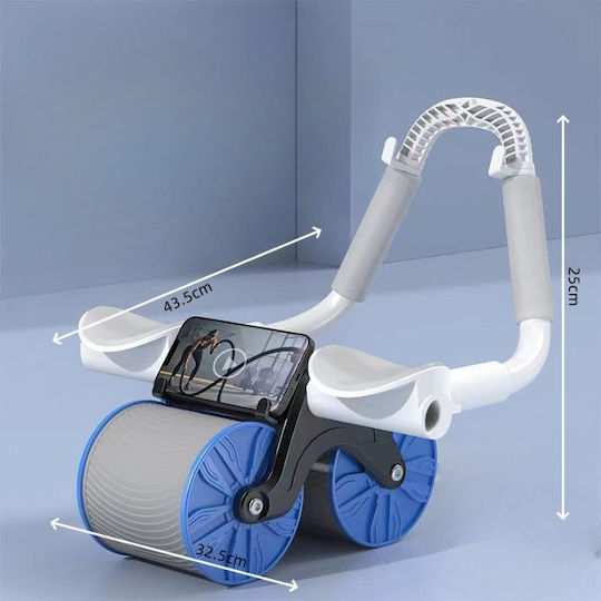 Roată de Exerciții Specială pentru Fitness Kingbest cu Temporizator Wireless Albastru Gri