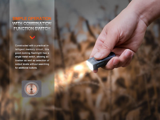Fenix Rechargeable Keychain Flash Light LED with Maximum Brightness 500lm