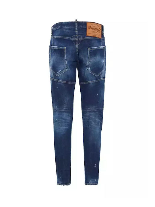 Tidy Biker Men's Jeans Pants Navy Blue