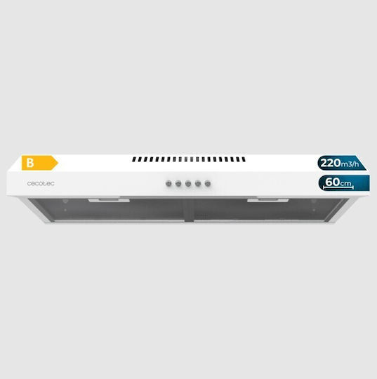 Cecotec Bolero Flux CM 602200 Ελεύθερος Απορροφητήρας 60cm Λευκός