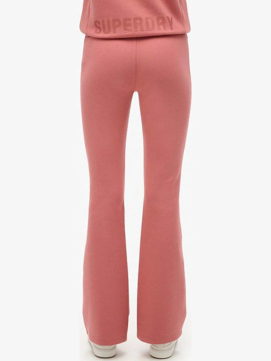 Superdry Sport Tech Παντελόνι Φόρμας Rose