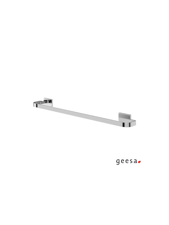 Geesa Ράγα Μπάνιου Μονή Επιτοίχια με Βίδες ​60x60cm Inox Ασημί