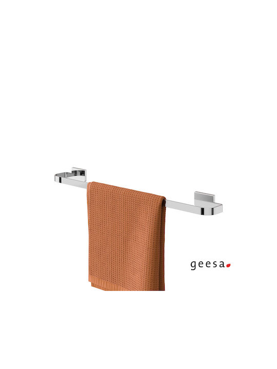 Geesa Ράγα Μπάνιου Μονή Επιτοίχια με Βίδες ​60x60cm Inox Ασημί