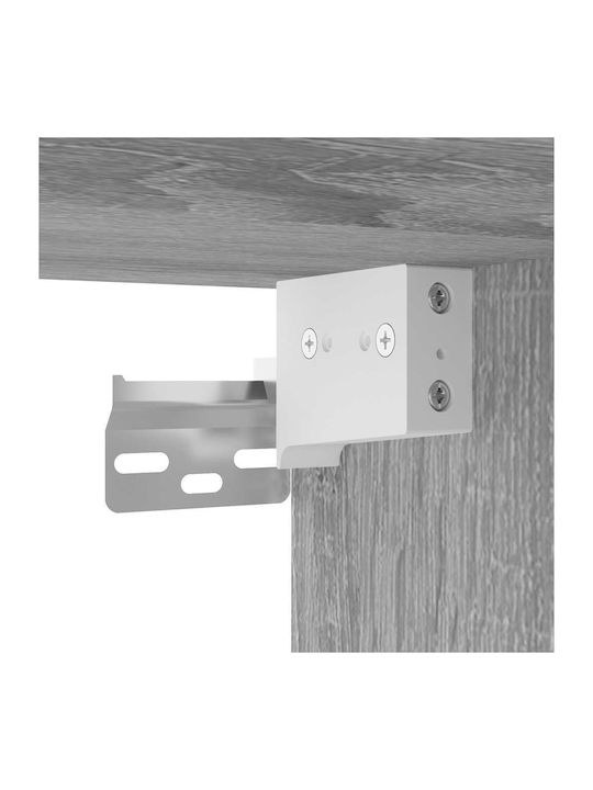 vidaXL Oglindă de Baie cu Dulap 65x20cm Gri