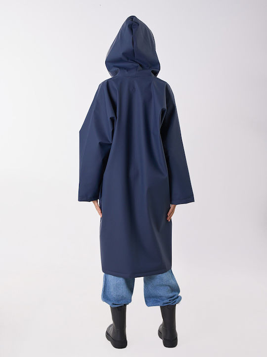 Walker Flex X-long Waterproof Kids Coat with Hood Blue