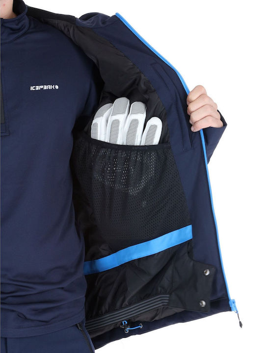 Icepeak 56130839-390 Ανδρικό Μπουφάν για Σκι & Snowboard Navy Μπλε