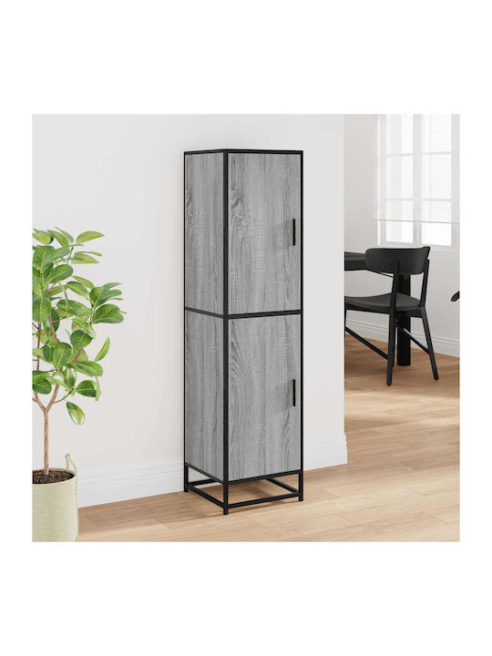 Cabinet Storage Made of Metal & Wood L35.5xW35xH139cm