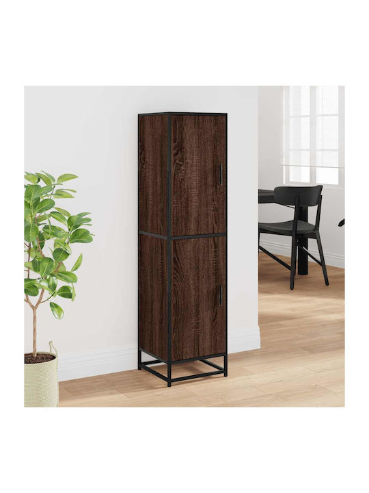 Cabinet Storage Made of Metal & Wood L35.5xW35xH139cm