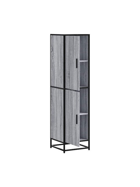 Cabinet Storage Made of Metal & Wood L35.5xW35xH139cm
