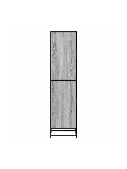 Cabinet Storage Made of Metal & Wood L35.5xW35xH139cm