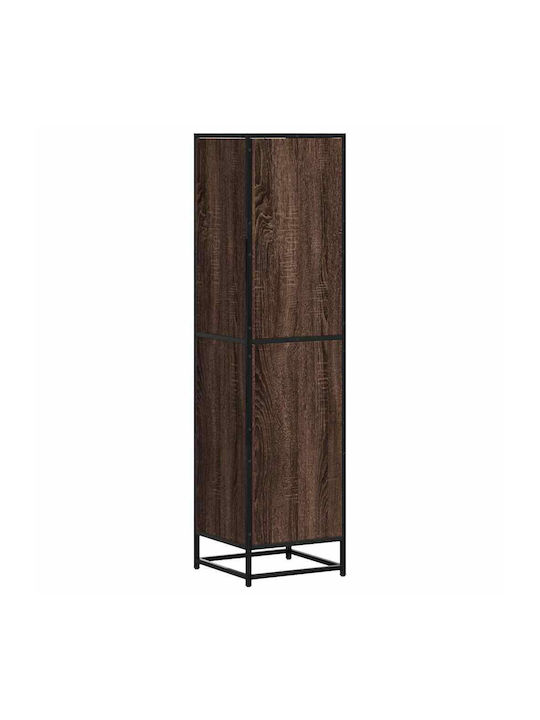 Cabinet Storage Made of Metal & Wood L35.5xW35xH139cm