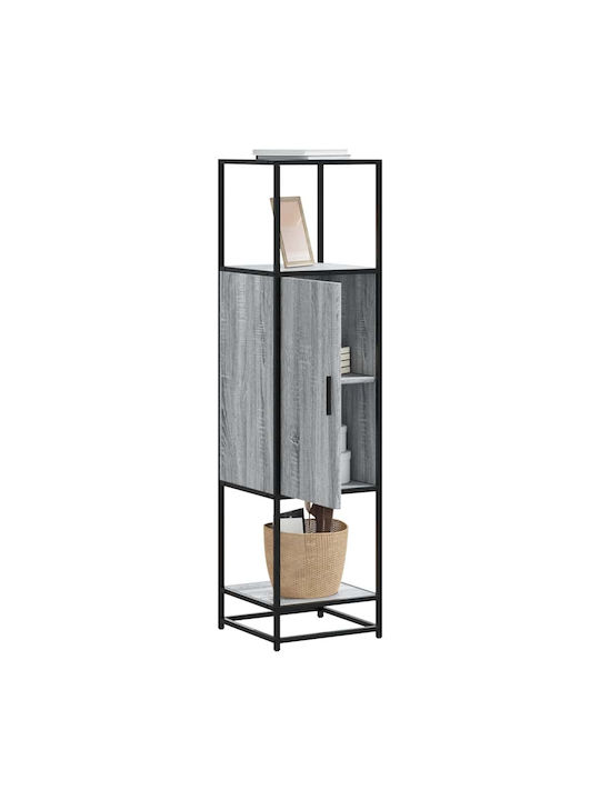 Cabinet Storage Made of Metal & Wood L35.5xW35xH139cm