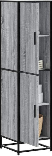 Cabinet Storage Made of Metal & Wood L35.5xW35xH139cm
