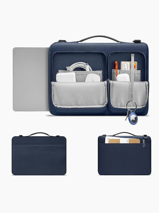 Tech-Protect Defender Τσάντα Ώμου / Χειρός για Laptop 14" σε Μπλε χρώμα